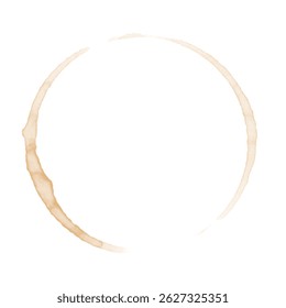 Illustration of coffee stain, Vector Illustration. EPS10