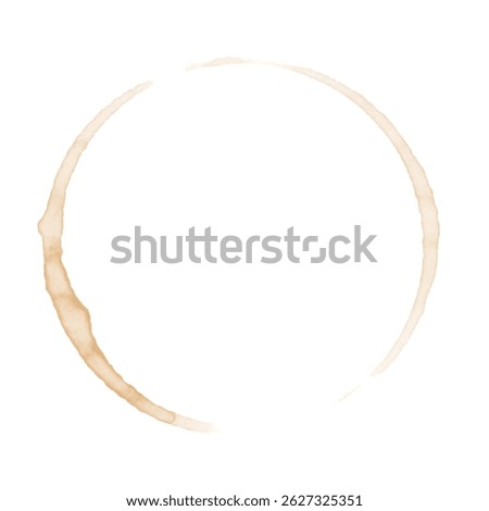 Illustration of coffee stain, Vector Illustration. EPS10