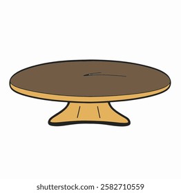 
Illustration of Coffee Table, Dark Brown Round