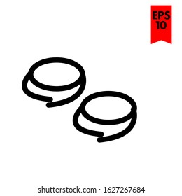 illustration of coin flat icon