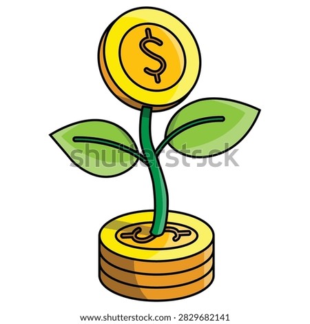 The Illustration of Coin Plant
