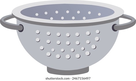 illustration colander flat art design