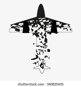 Illustration of the collapsing plane