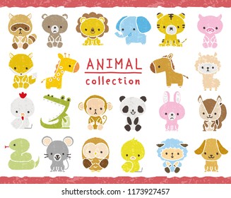 Illustration collection of animals.