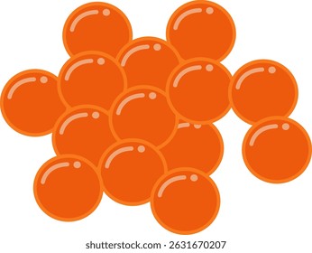 Ilustración de una colección de gotitas