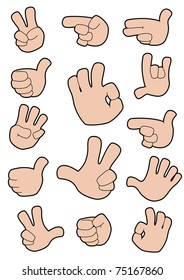 illustration of a collection of gestures