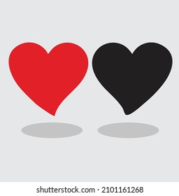 Illustration collection vector heart, icon, symbol, website