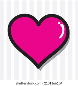 Captura de ilustraciones corazón vectorial, icono, símbolo, sitio web