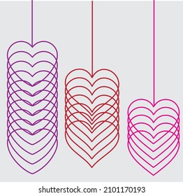 Captura de ilustraciones corazón vectorial, icono, símbolo, sitio web