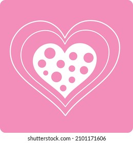 Captura de ilustraciones corazón vectorial, icono, símbolo, sitio web