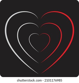 Captura de ilustraciones corazón vectorial, icono, símbolo, sitio web
