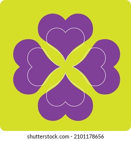 Illustration collection vector heart, icon, symbol, website