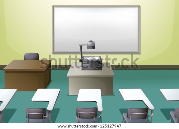 Illustration of a  college\
classroom