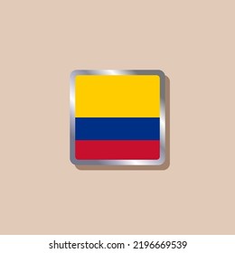 Illustration of Colombia flag Template