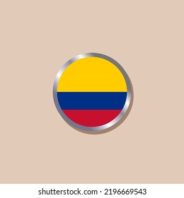 Illustration of Colombia flag Template