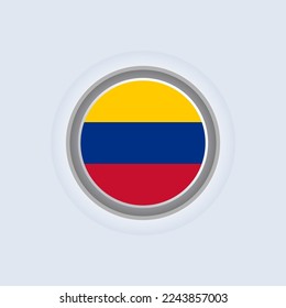 Ilustración de la plantilla de bandera de Colombia