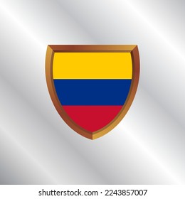 Illustration of Colombia flag Template