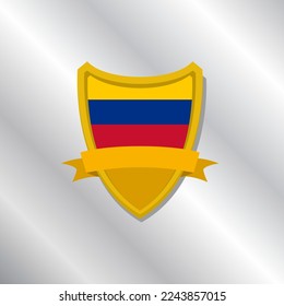 Illustration of Colombia flag Template