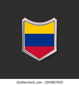 Illustration of Colombia flag Template