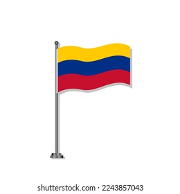 Illustration of Colombia flag Template