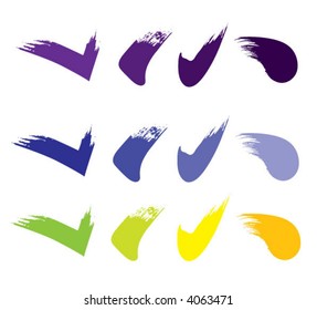 illustration of color blot