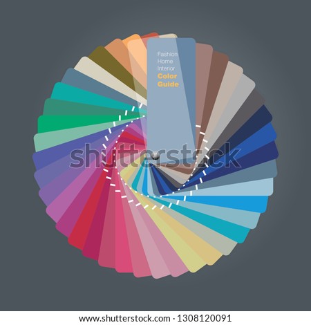 Illustration Color Palette Guide Home Interior Royalty