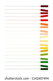 Illustration of color pencil