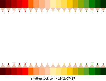 Illustration of color pencil