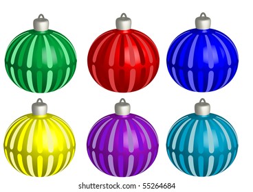 Illustration  with color spheres