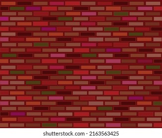 Ilustración del fondo colorido de la pared de ladrillo. Para cualquier diseño y decoración, cosméticos, meditación, libros, teléfonos, medicina, ropa, juegos, música, arte, etc.