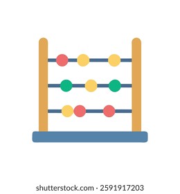 Illustration of a colorful abacus designed for learning.