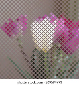 Illustration of colorful abstract mosaic for your design