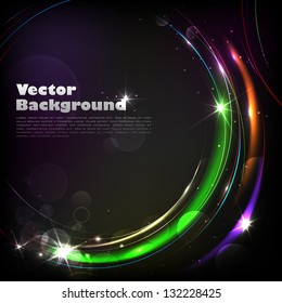 illustration of colorful abstract vector background