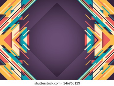 Illustration with colorful abstraction. Vector illustration.