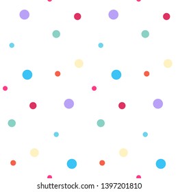 Illustration of colorful circles seamless pattern