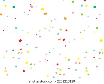 illustration of colorful confetti background