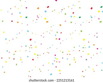 illustration of colorful confetti background