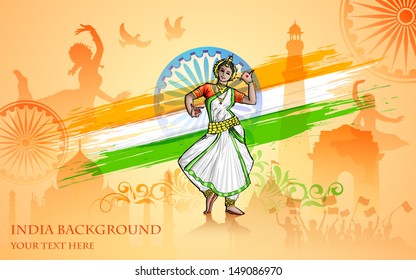illustration of colorful culture of India