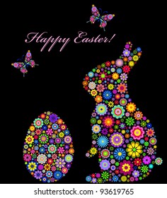 Illustration of  colorful easter card