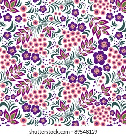 Illustration of colorful flower on white background.