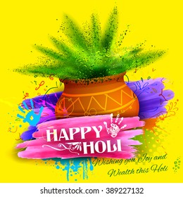 illustration of colorful gulaal (powder color) for Happy Holi