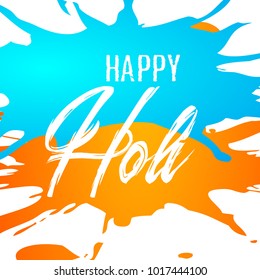 Illustration of colorful Happy Holi Background.