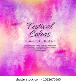 illustration of colorful Happy Holi Background for Festival of Colors celebration