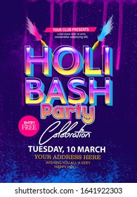 illustration of colorful Holi, colorful Background for Festival of Colors celebration invitation, poster card, banner 