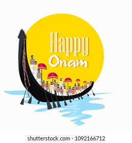 Illustration of colorful Kathakali dancer face,King Mahabali on Happy Onam festival of South India Kerala Illustration of colorful Kathakali dancer face,King Mahabali on Happy Onam festival of South India Kerala