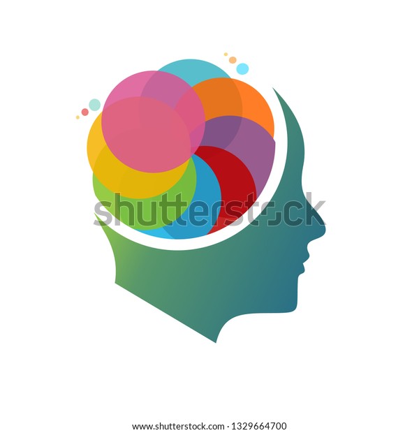 Illustration Colorful Mind Stock Vector Royalty Free 1329664700