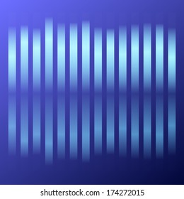 illustration of colorful musical bar showing volume on black background