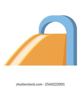 Illustration of a colorful playground slide, inviting children to enjoy the simple joys of outdoor play