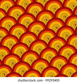 illustration of colorful seamless pattern background