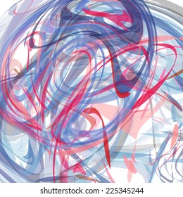 Illustration of colorful smoke on a white background. EPS10